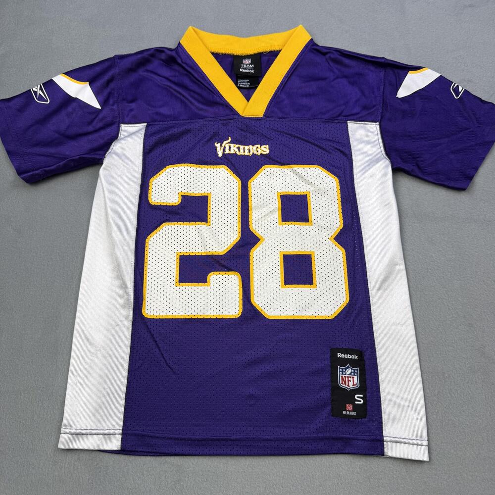 Minnesota Vikings Football Jersey Boys 8 Purple NFL Reebok Adrian Peterson 28